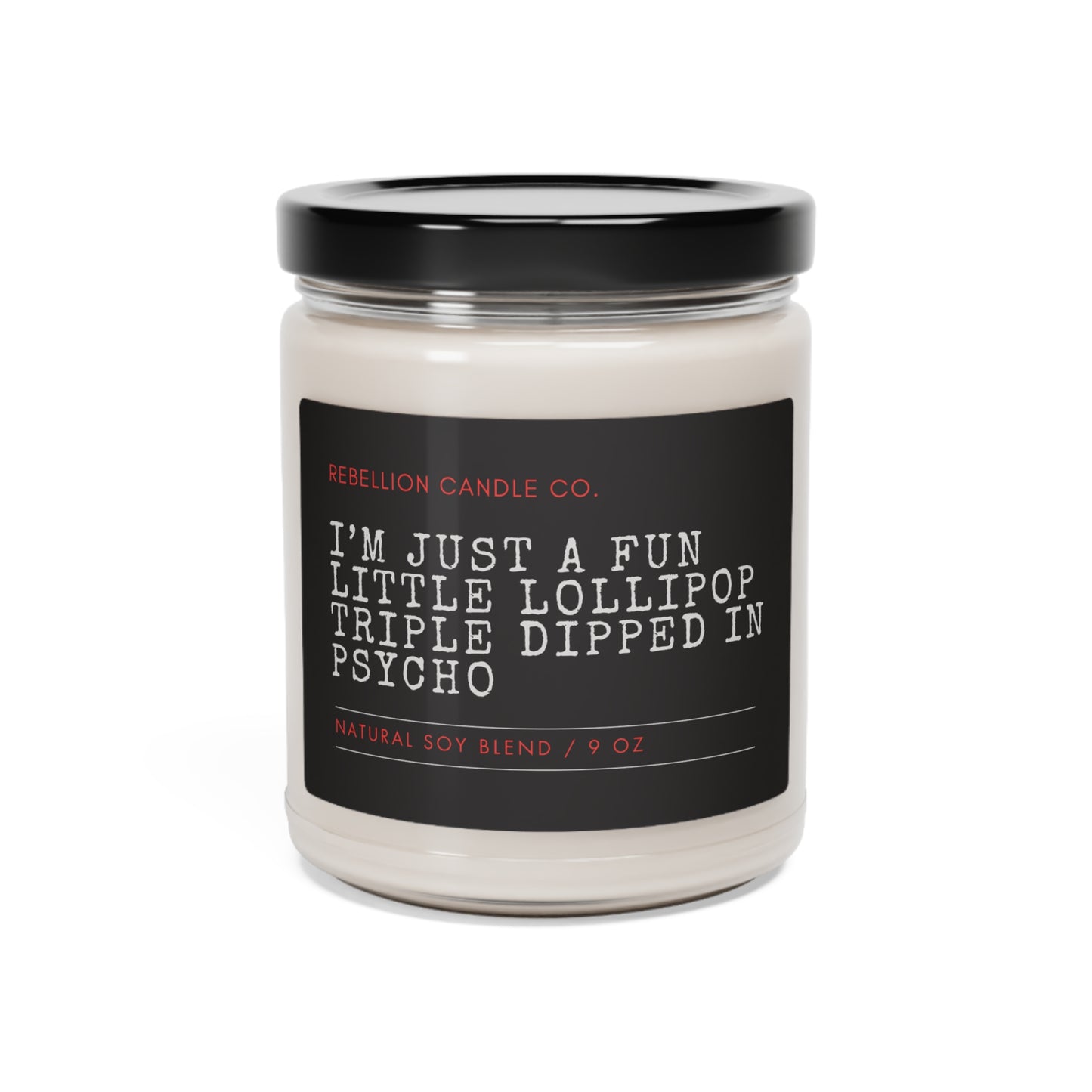 Psycho Lollipop Scented Soy Candle, 9oz