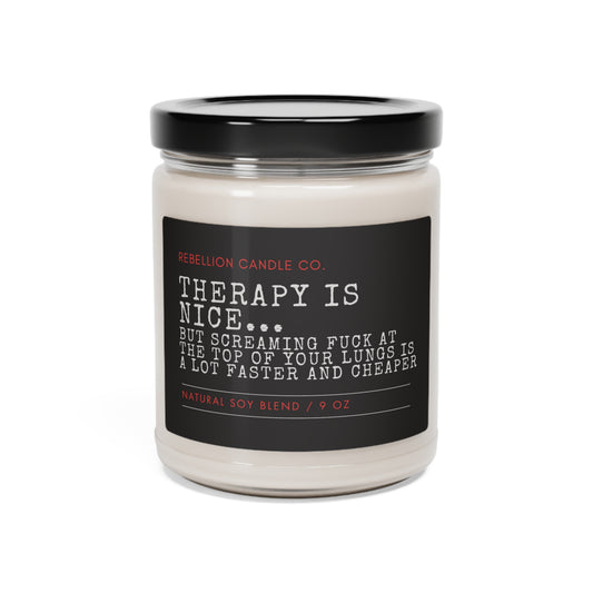 Therapy is Nice Scented Soy Candle, 9oz